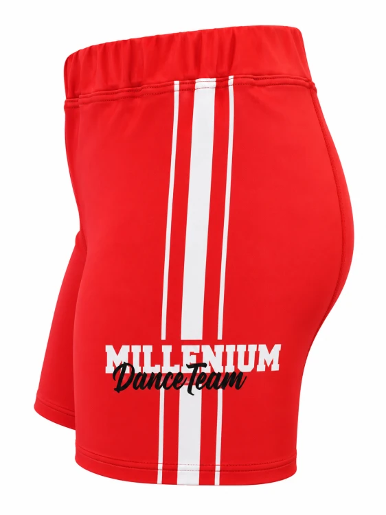 Czerwone szorty taneczne Millenium Dance Team.png